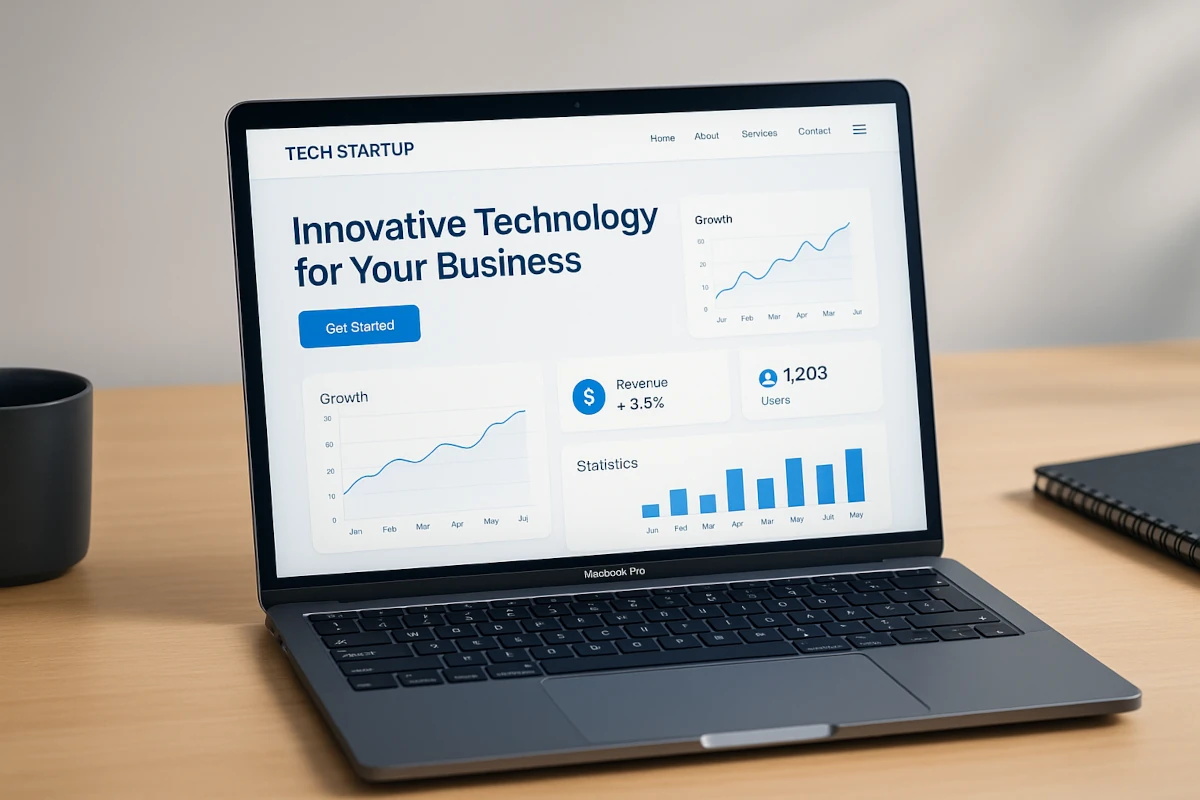 Startup website design